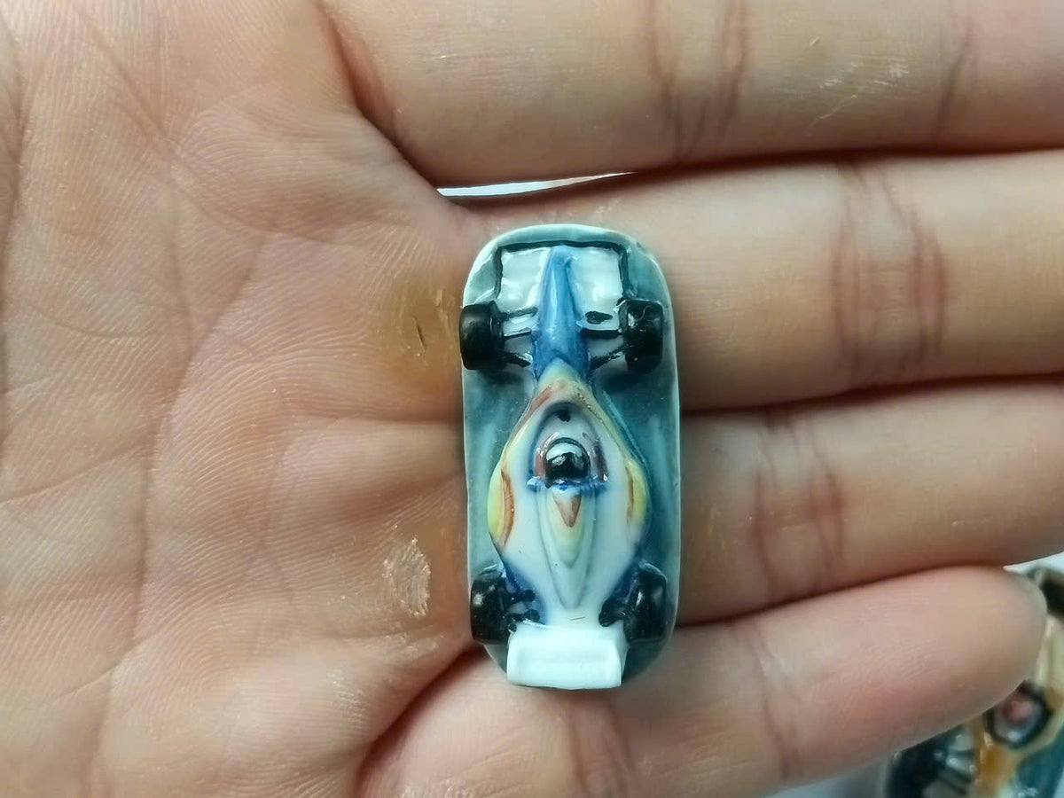 Formula 1 Racing Car Porcelain Fève – Single Piece