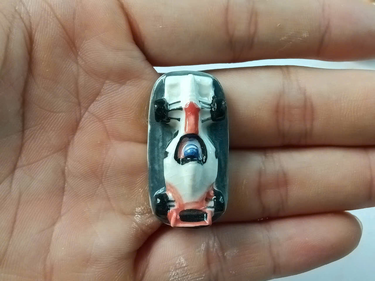 Formula 1 Racing Car Porcelain Fève – Single Piece