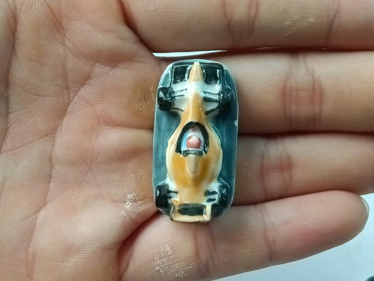 Formula 1 Racing Car Porcelain Fève – Single Piece