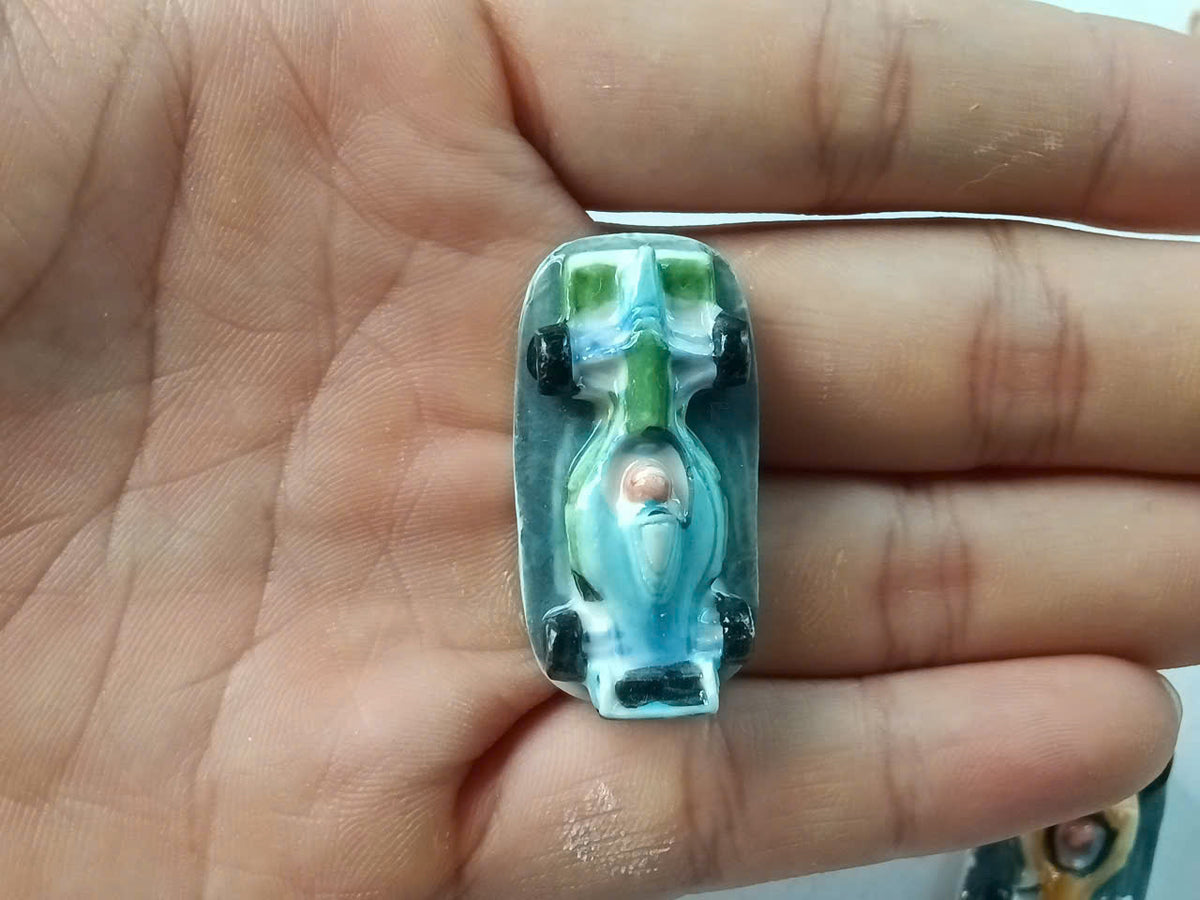 Formula 1 Racing Car Porcelain Fève – Single Piece