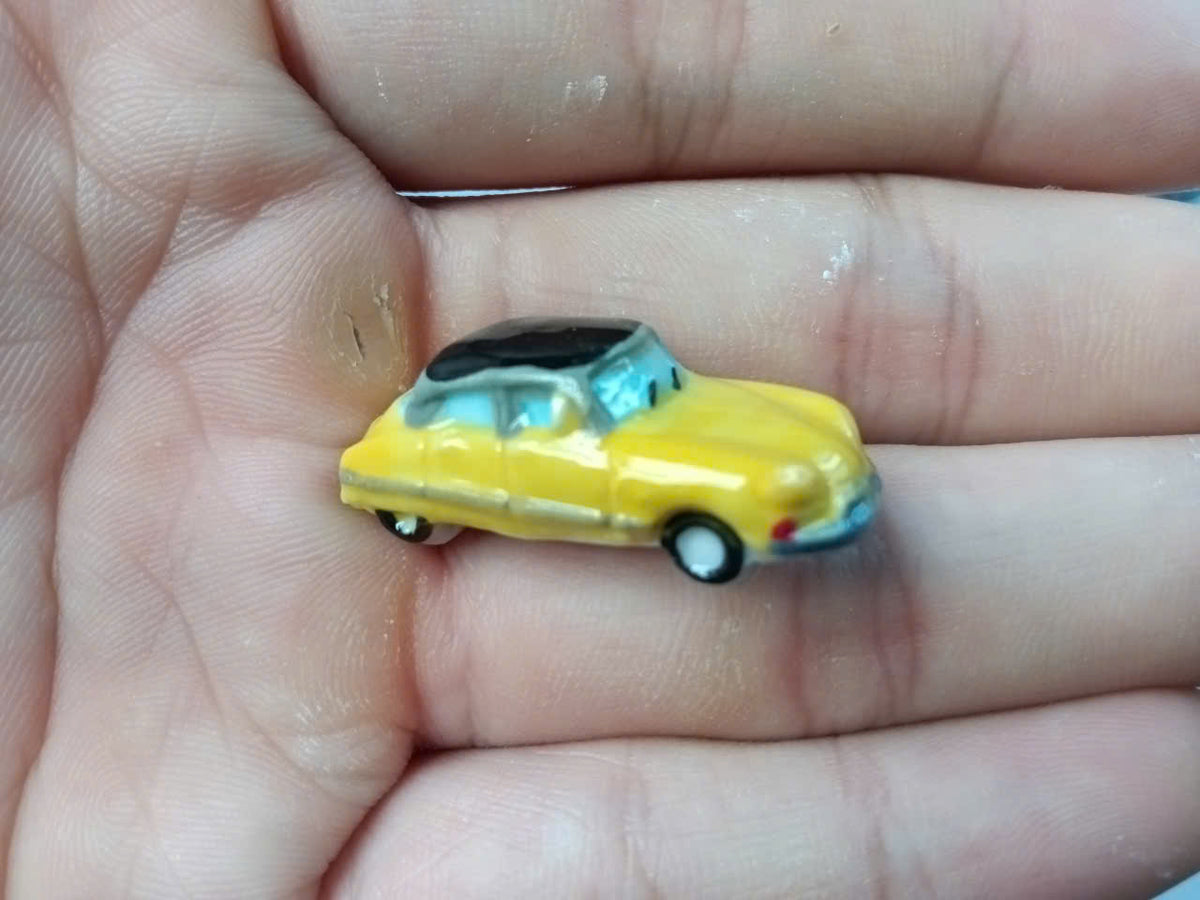 Vintage Classic Car Porcelain Fève – Single Piece