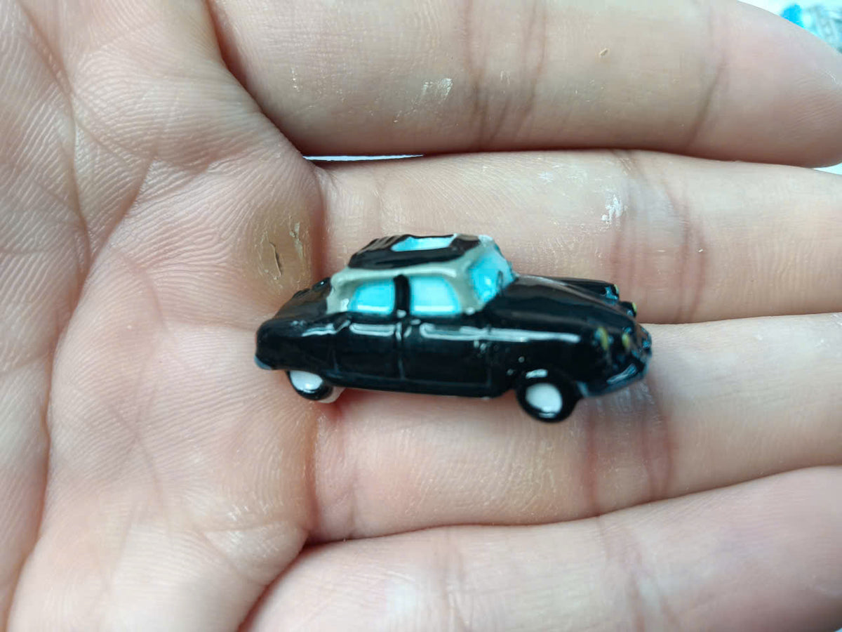 Vintage Classic Car Porcelain Fève – Single Piece