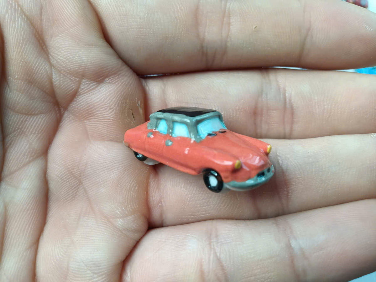 Vintage Classic Car Porcelain Fève – Single Piece