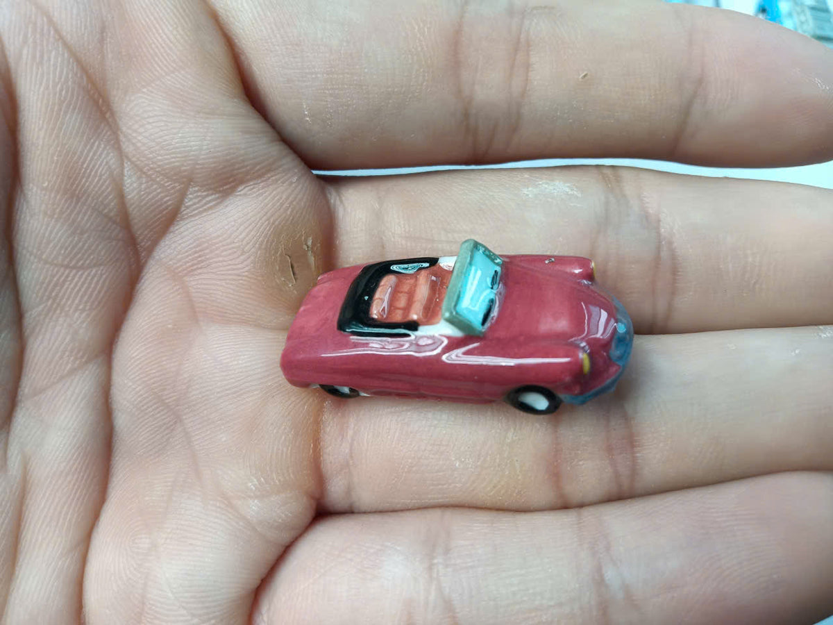 Vintage Classic Car Porcelain Fève – Single Piece