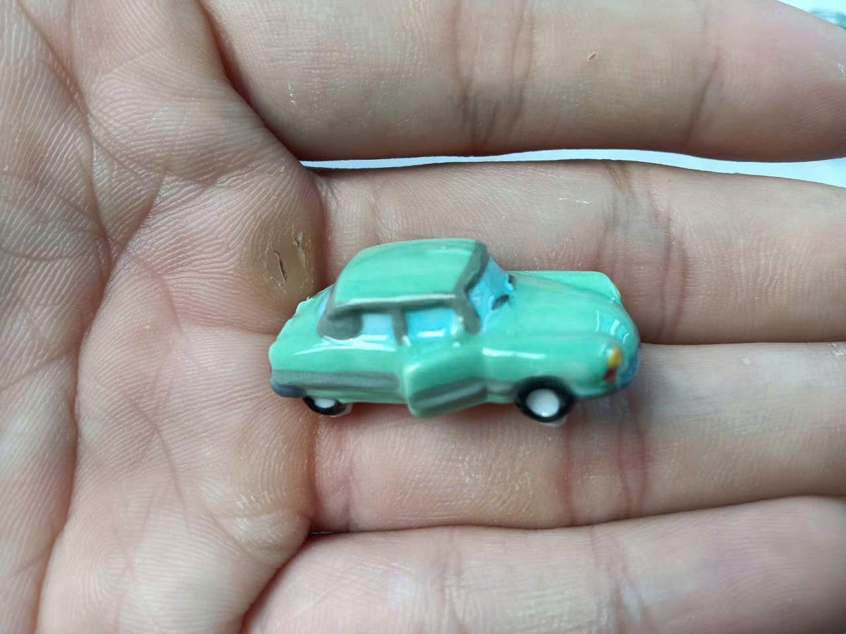 Vintage Classic Car Porcelain Fève – Single Piece