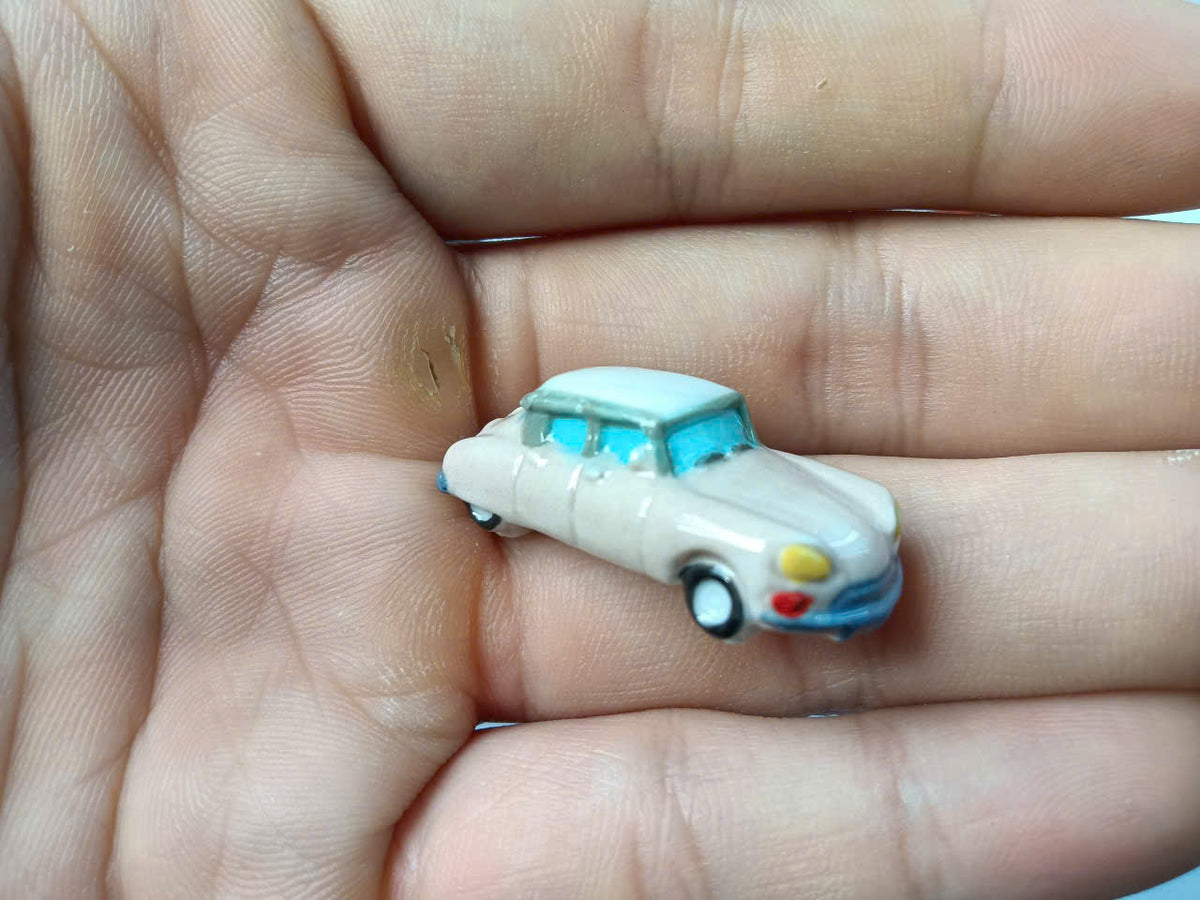 Vintage Classic Car Porcelain Fève – Single Piece