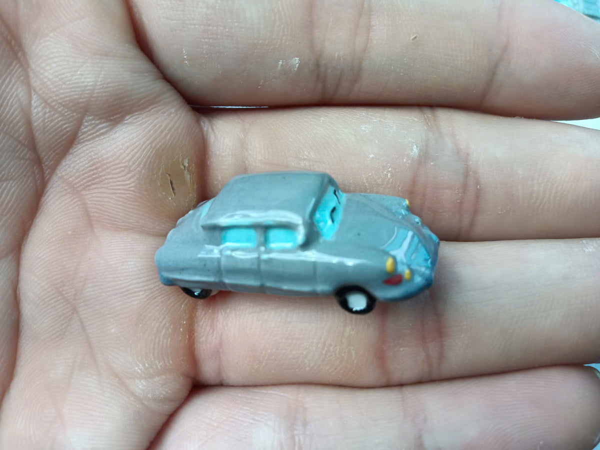 Vintage Classic Car Porcelain Fève – Single Piece
