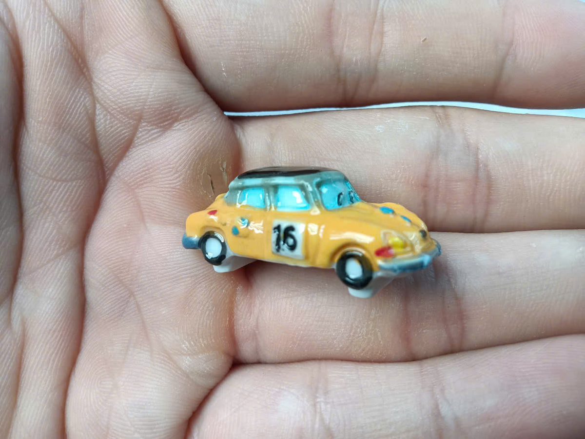 Vintage Classic Car Porcelain Fève – Single Piece