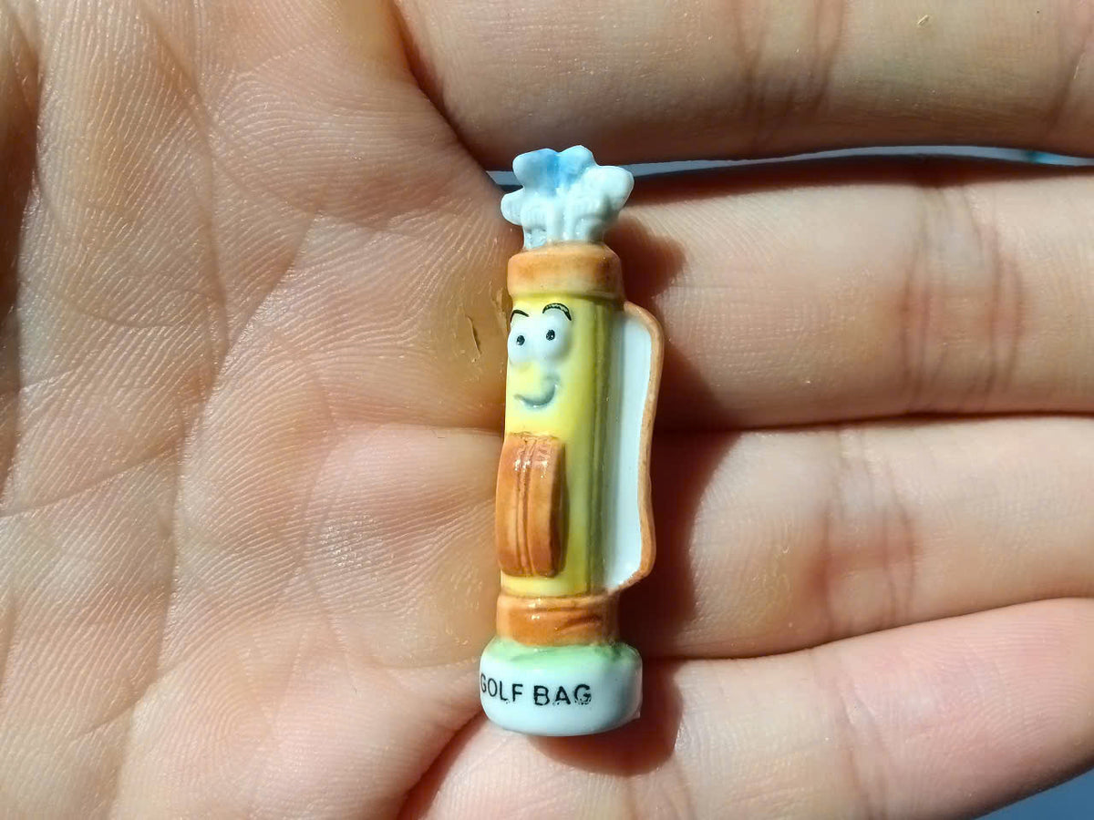 Golf Humour Porcelain Fève – Single Piece