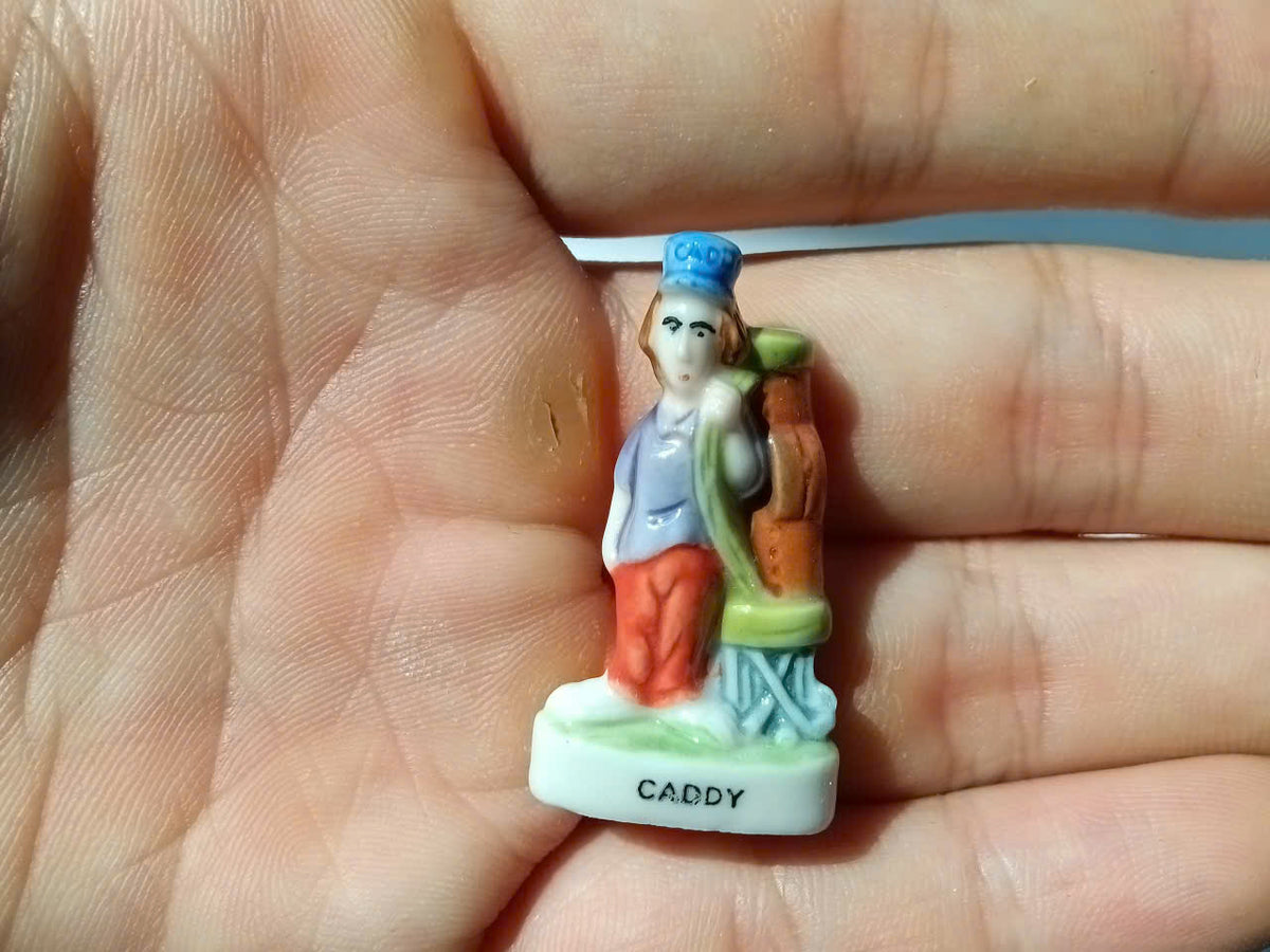 Golf Humour Porcelain Fève – Single Piece