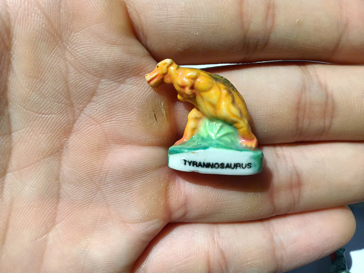 Dinosaur Porcelain Fève – Single Collectible Figurine