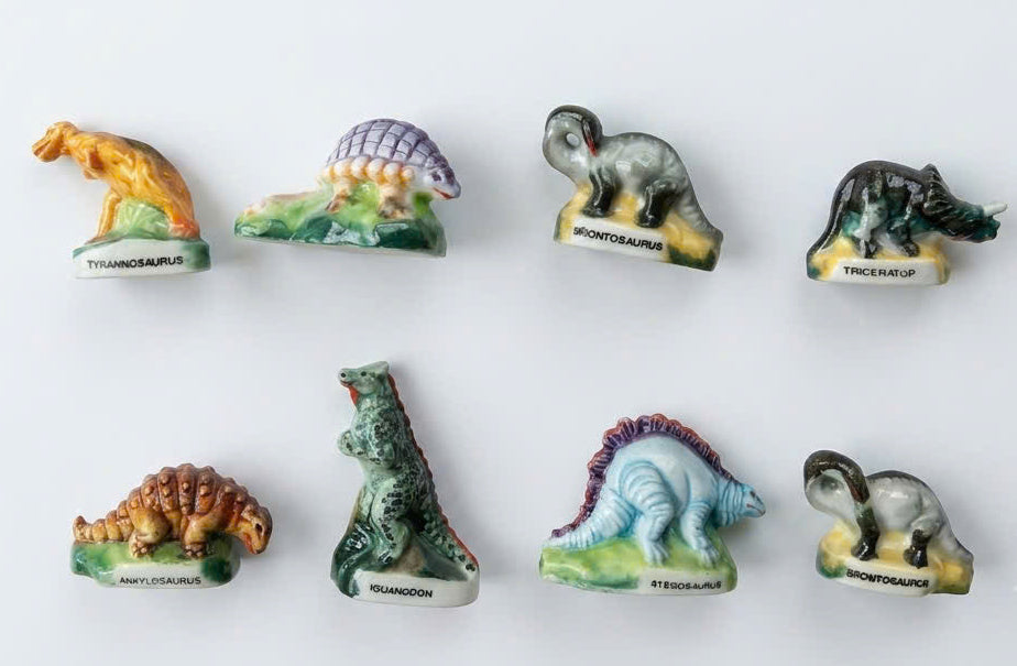 Dinosaur Porcelain Fève – Single Collectible Figurine