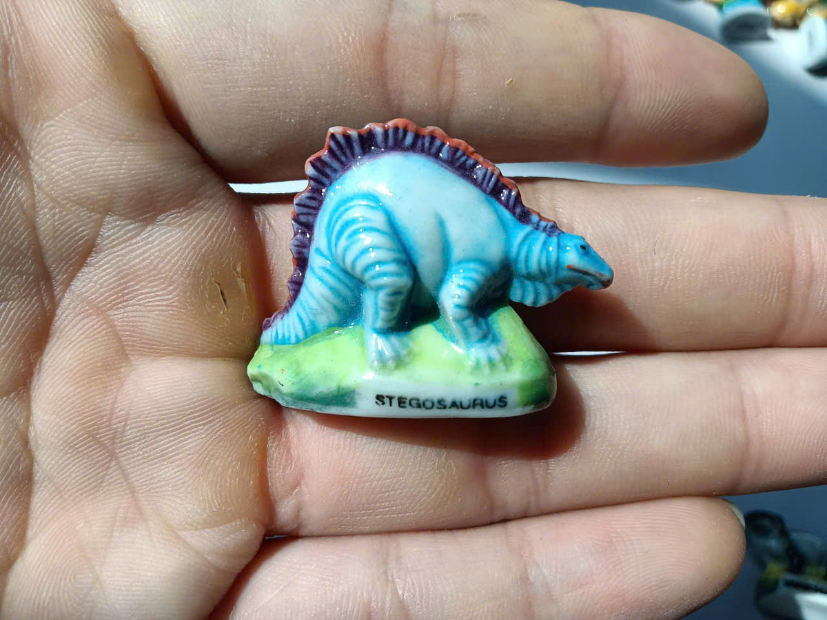 Dinosaur Porcelain Fève – Single Collectible Figurine
