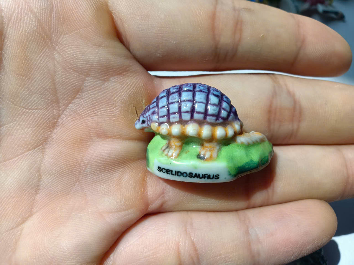 Dinosaur Porcelain Fève – Single Collectible Figurine