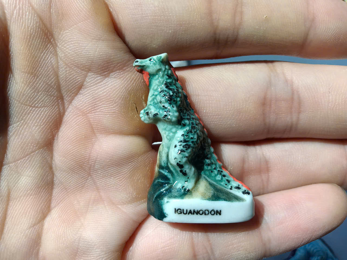 Dinosaur Porcelain Fève – Single Collectible Figurine