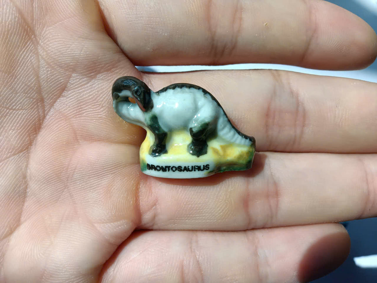 Dinosaur Porcelain Fève – Single Collectible Figurine