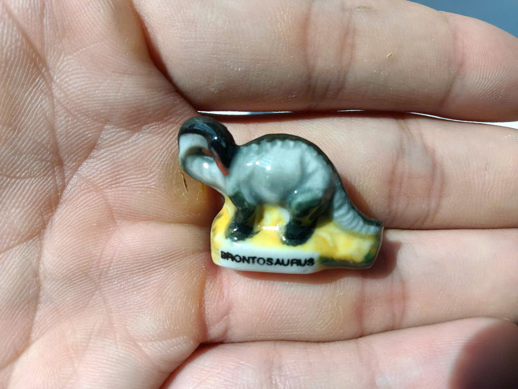 Dinosaur Porcelain Fève – Single Collectible Figurine