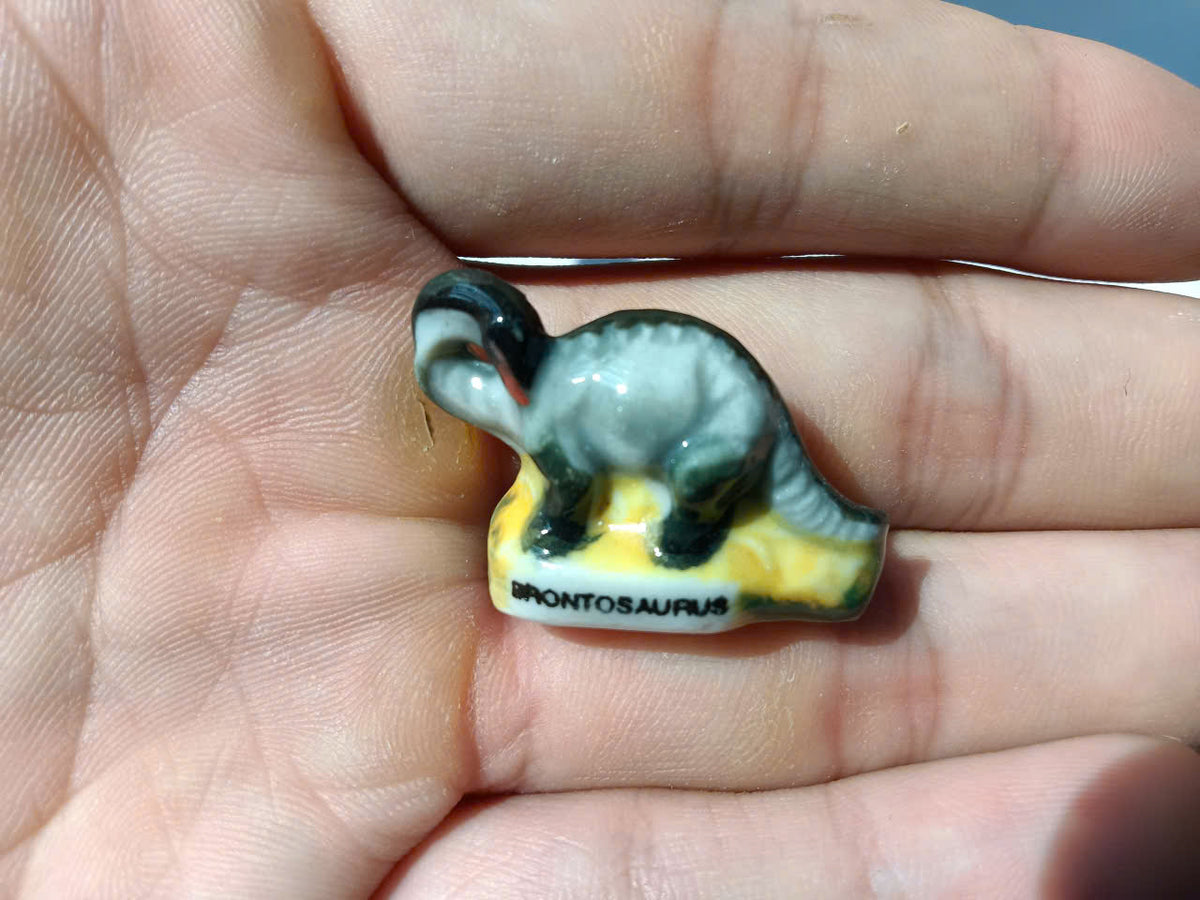 Dinosaur Porcelain Fève – Single Collectible Figurine