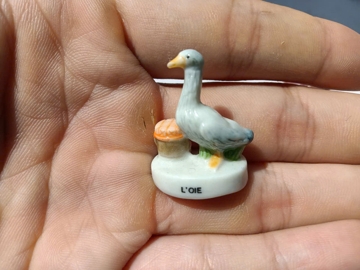 Exotic Birds Porcelain Fève – Single Collectible Figurine