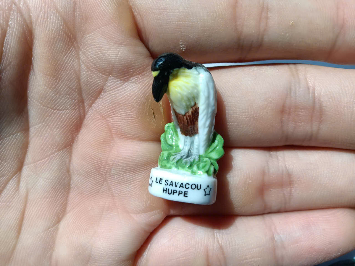 Exotic Birds Porcelain Fève – Single Collectible Figurine