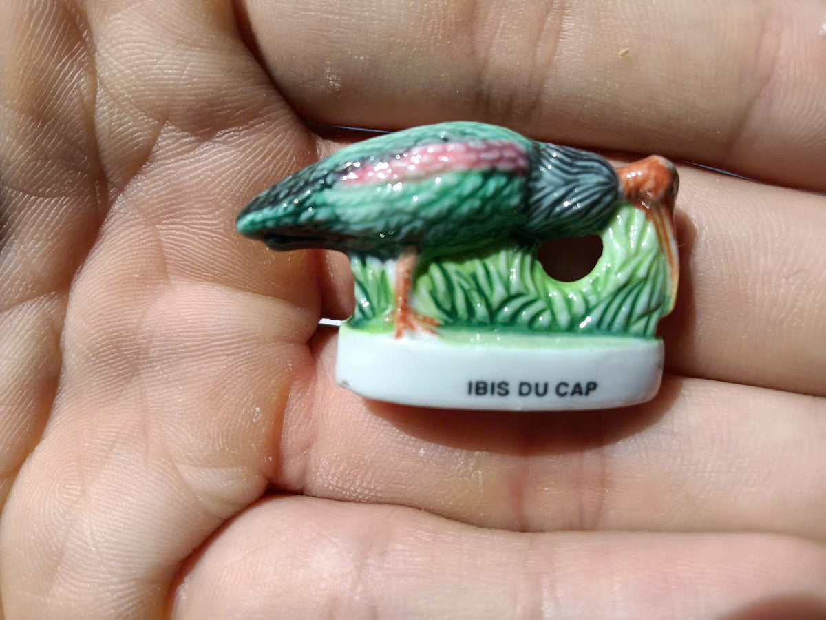 Exotic Birds Porcelain Fève – Single Collectible Figurine