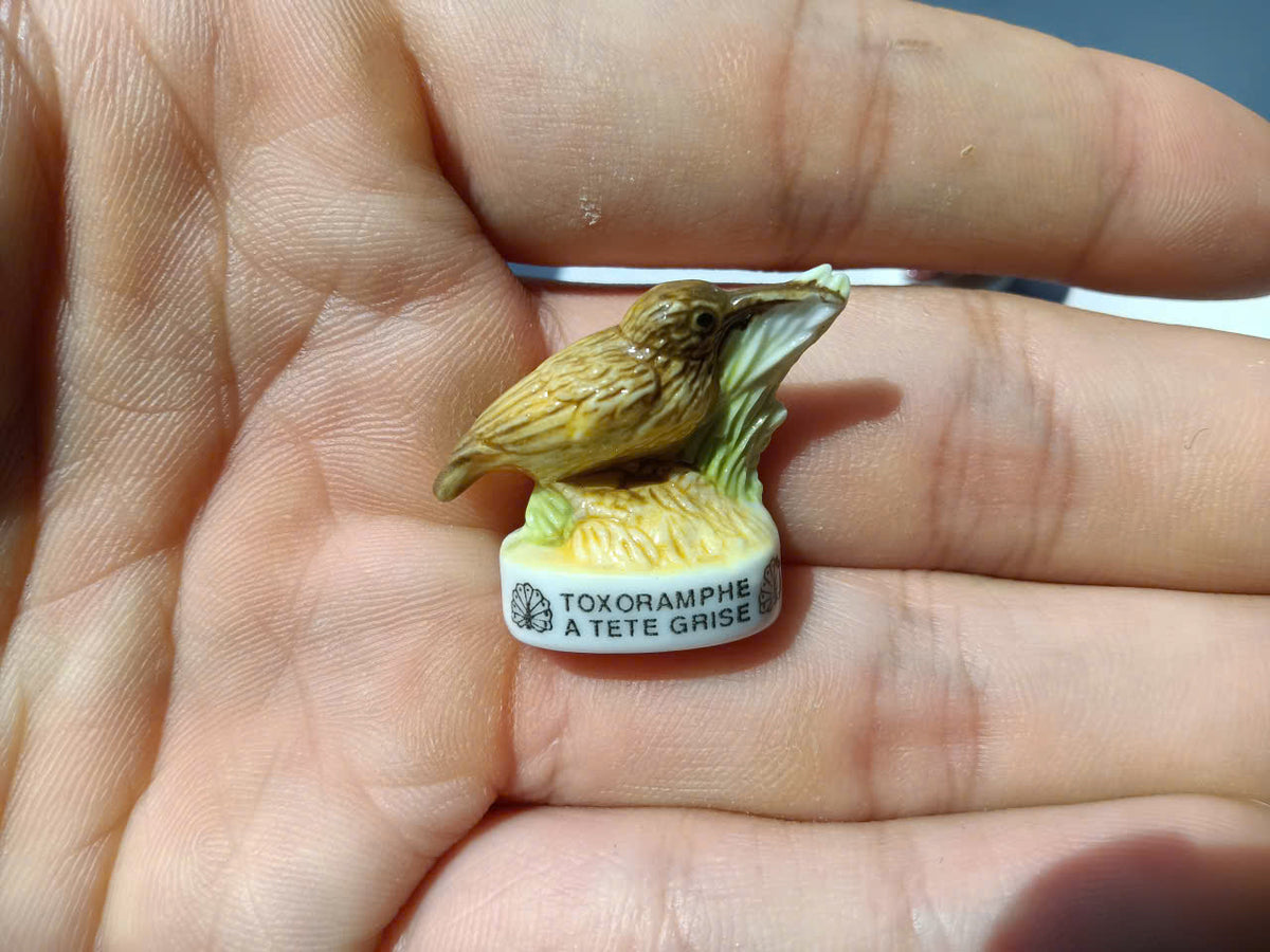 Exotic Birds Porcelain Fève – Single Collectible Figurine