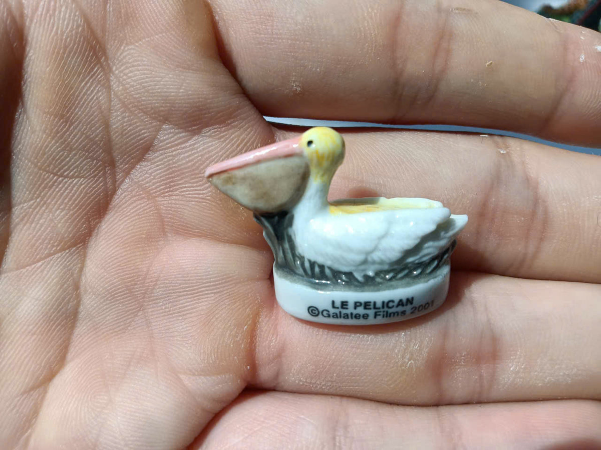 Exotic Birds Porcelain Fève – Single Collectible Figurine