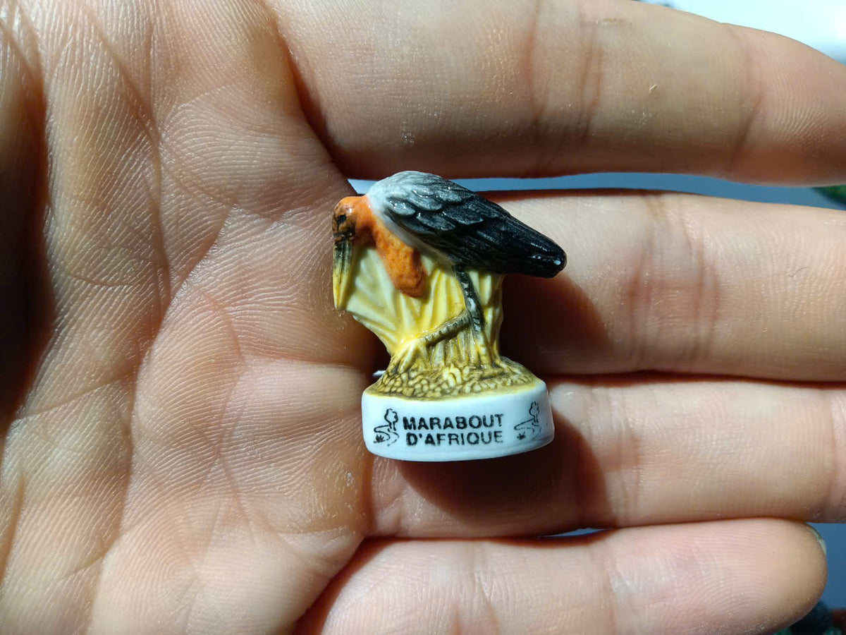 Exotic Birds Porcelain Fève – Single Collectible Figurine