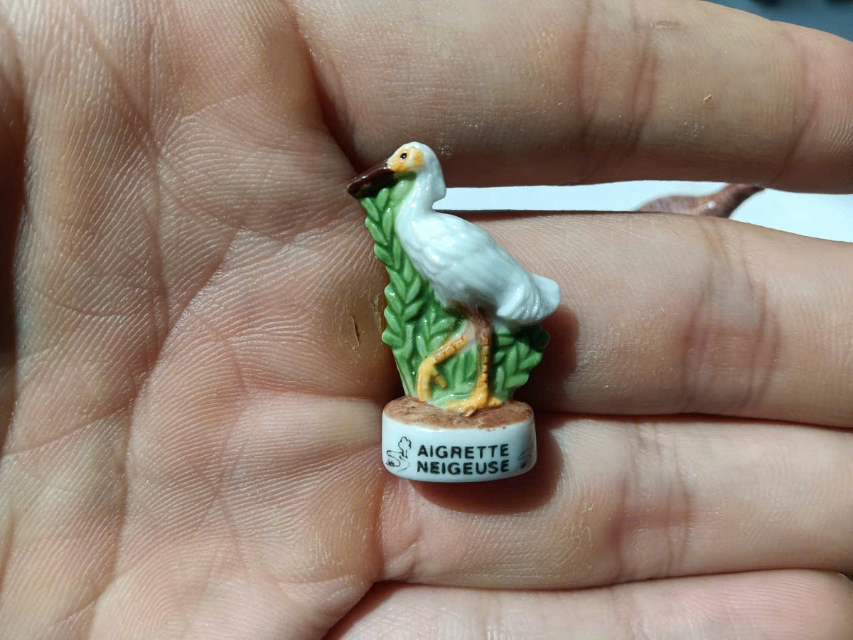 Exotic Birds Porcelain Fève – Single Collectible Figurine