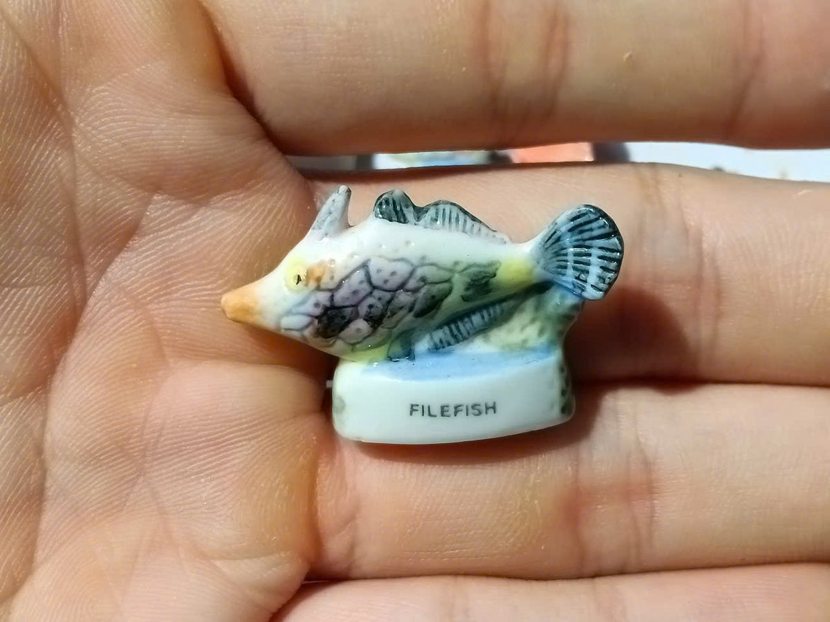 Tropical Fish Porcelain Fève – Single Collectible Figurine