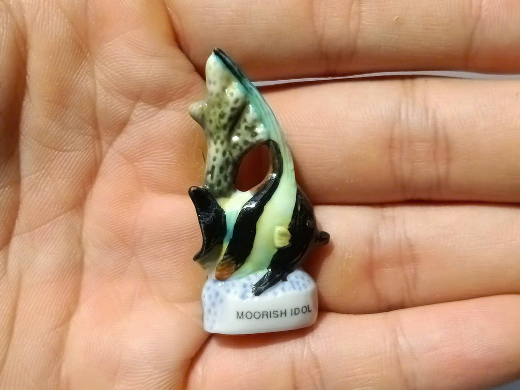 Tropical Fish Porcelain Fève – Single Collectible Figurine