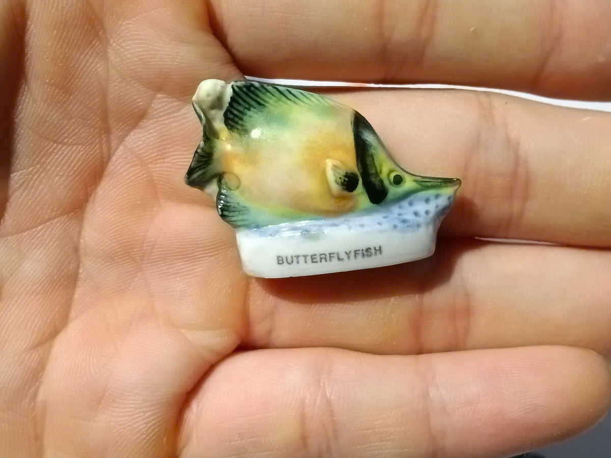 Tropical Fish Porcelain Fève – Single Collectible Figurine
