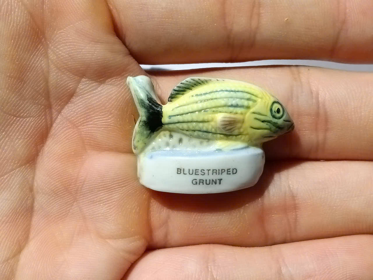 Tropical Fish Porcelain Fève – Single Collectible Figurine