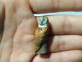 Owl Porcelain Fève – Single Collectible Figurine