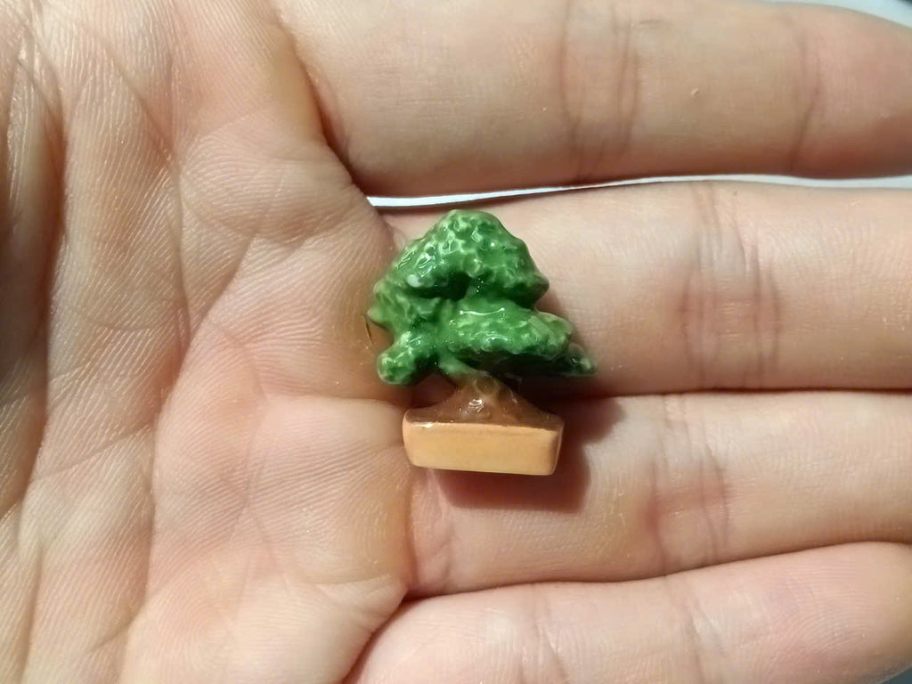 Bonsai Tree Porcelain Fève – Single Collectible Figurine