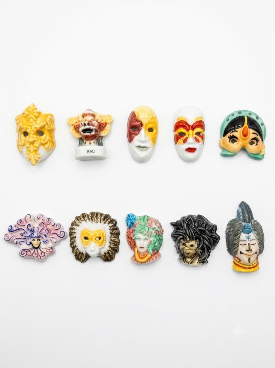 World Masks Porcelain Fève – Single Piece (Series IV)