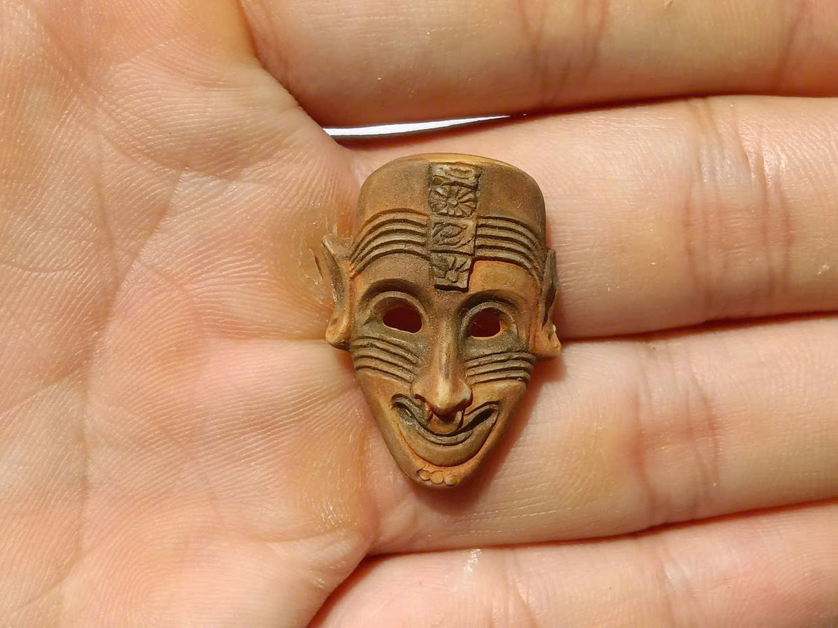 Tribal & African Mask Porcelain Fève – Single Collectible Figurine