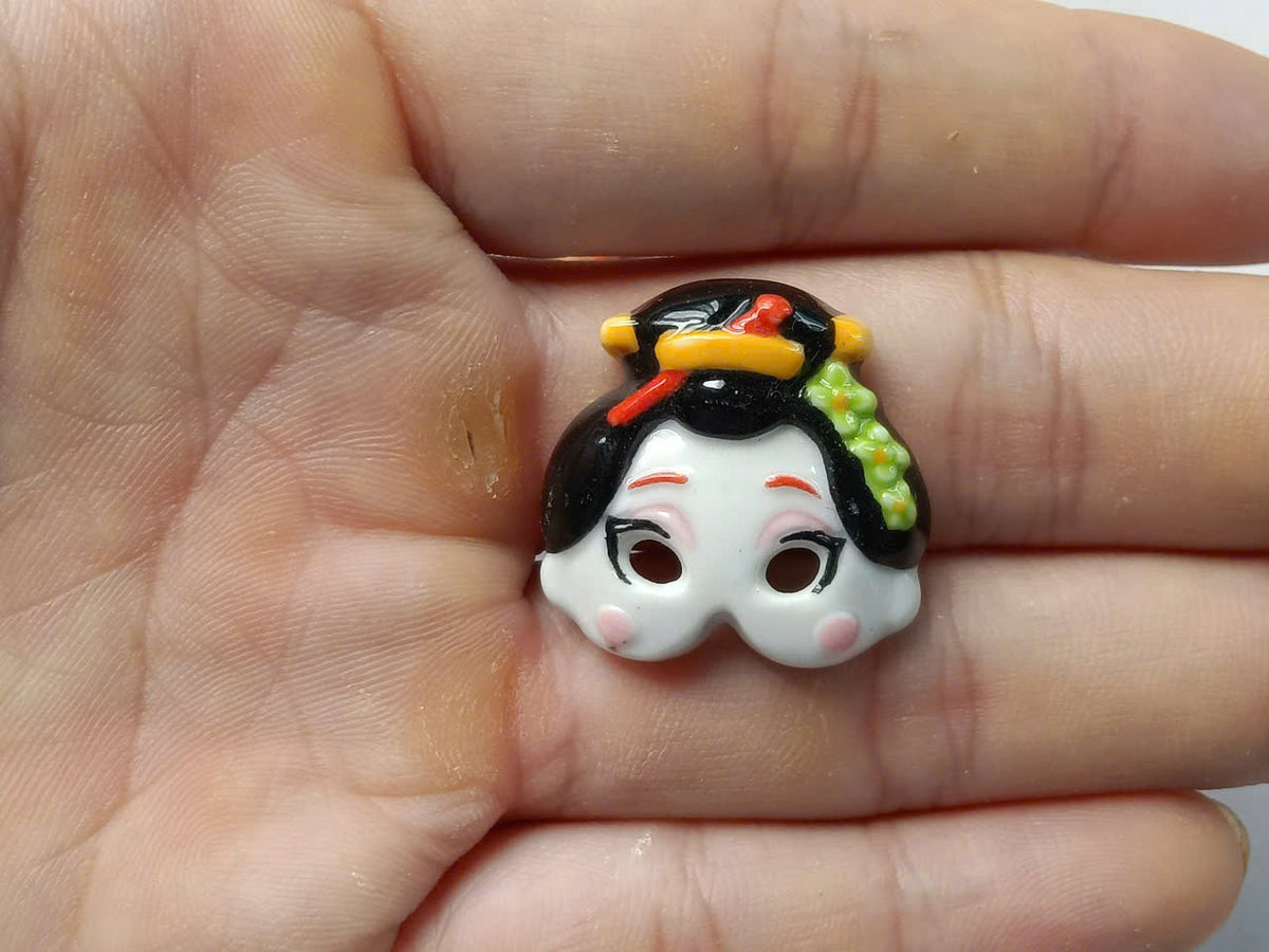 Venetian Carnival Mask Porcelain Fève – Single Piece (Series III)
