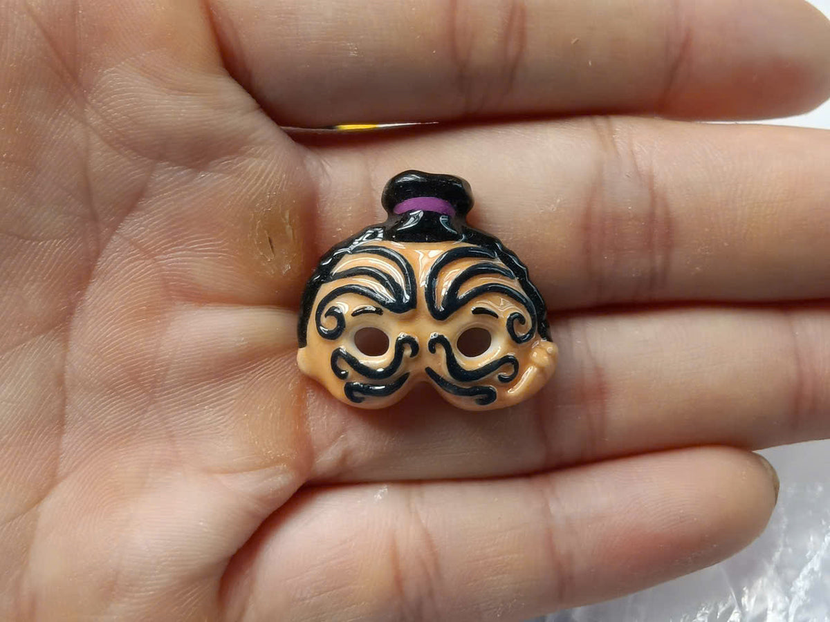Venetian Carnival Mask Porcelain Fève – Single Piece (Series III)