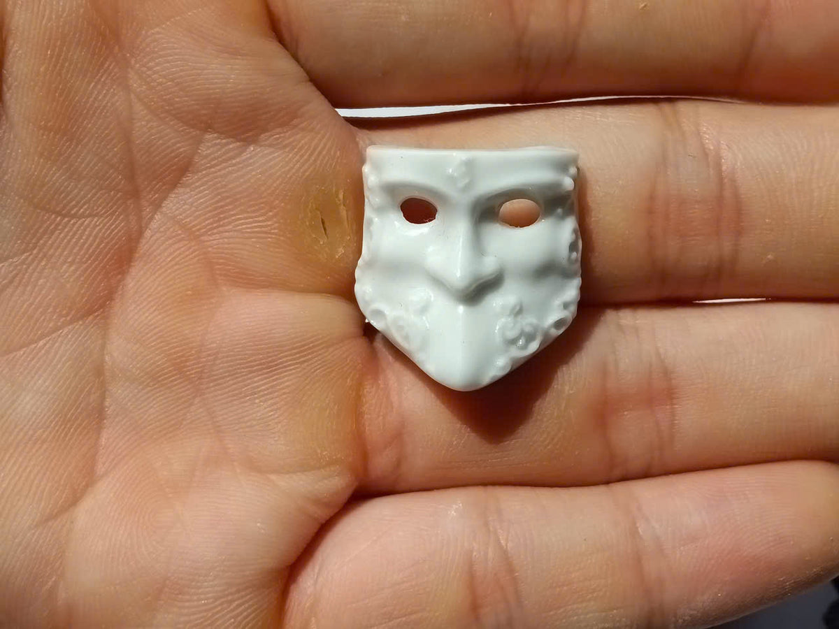 Venetian Carnival Mask Porcelain Fève – Single Piece (Series II)