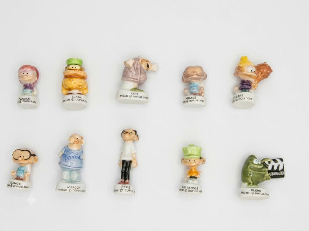 Blondin Porcelain Fève Set – 10 Collectible Figurines