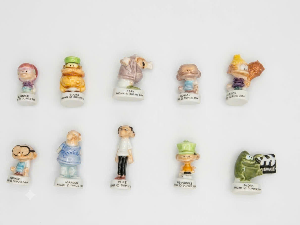 Blondin Porcelain Fève Set – 10 Collectible Figurines