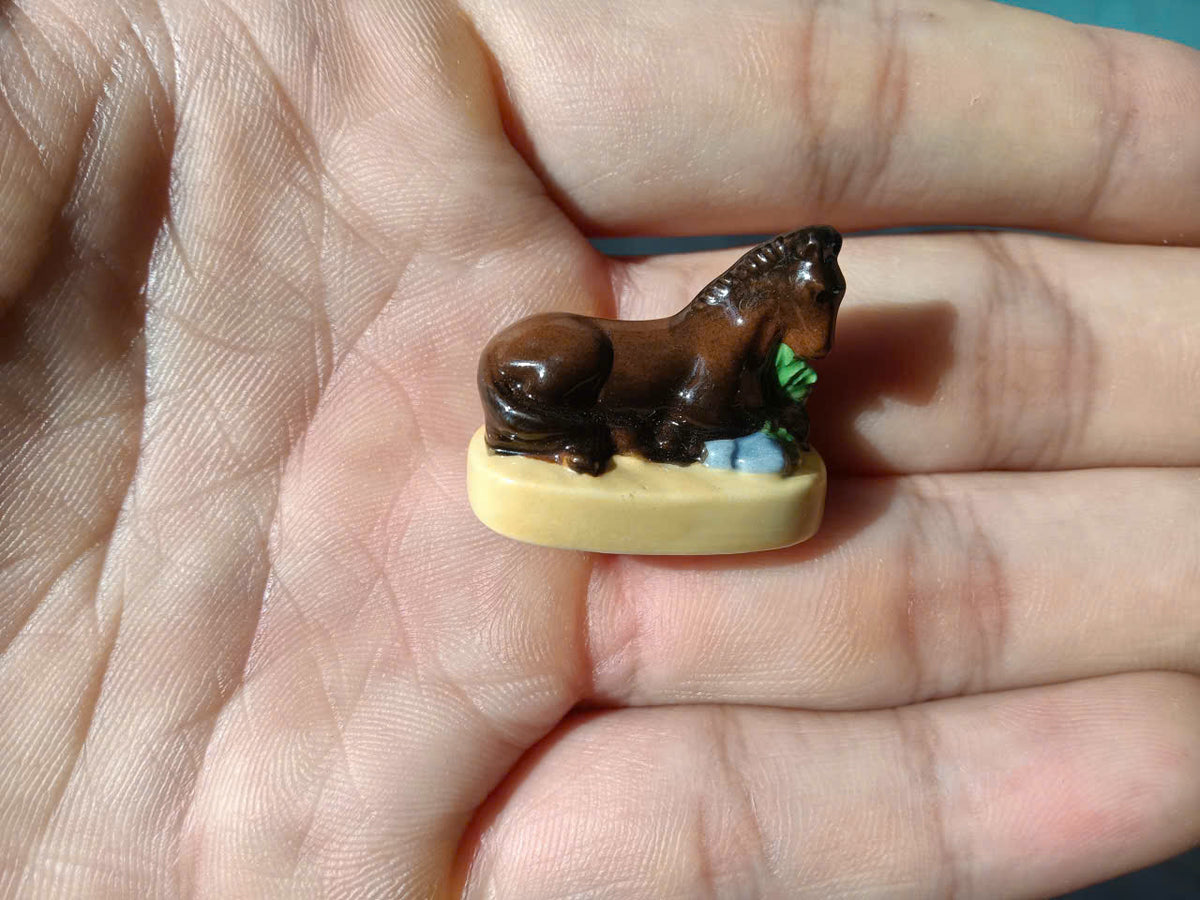 French Horse Breeds Porcelain Fève – Single Piece