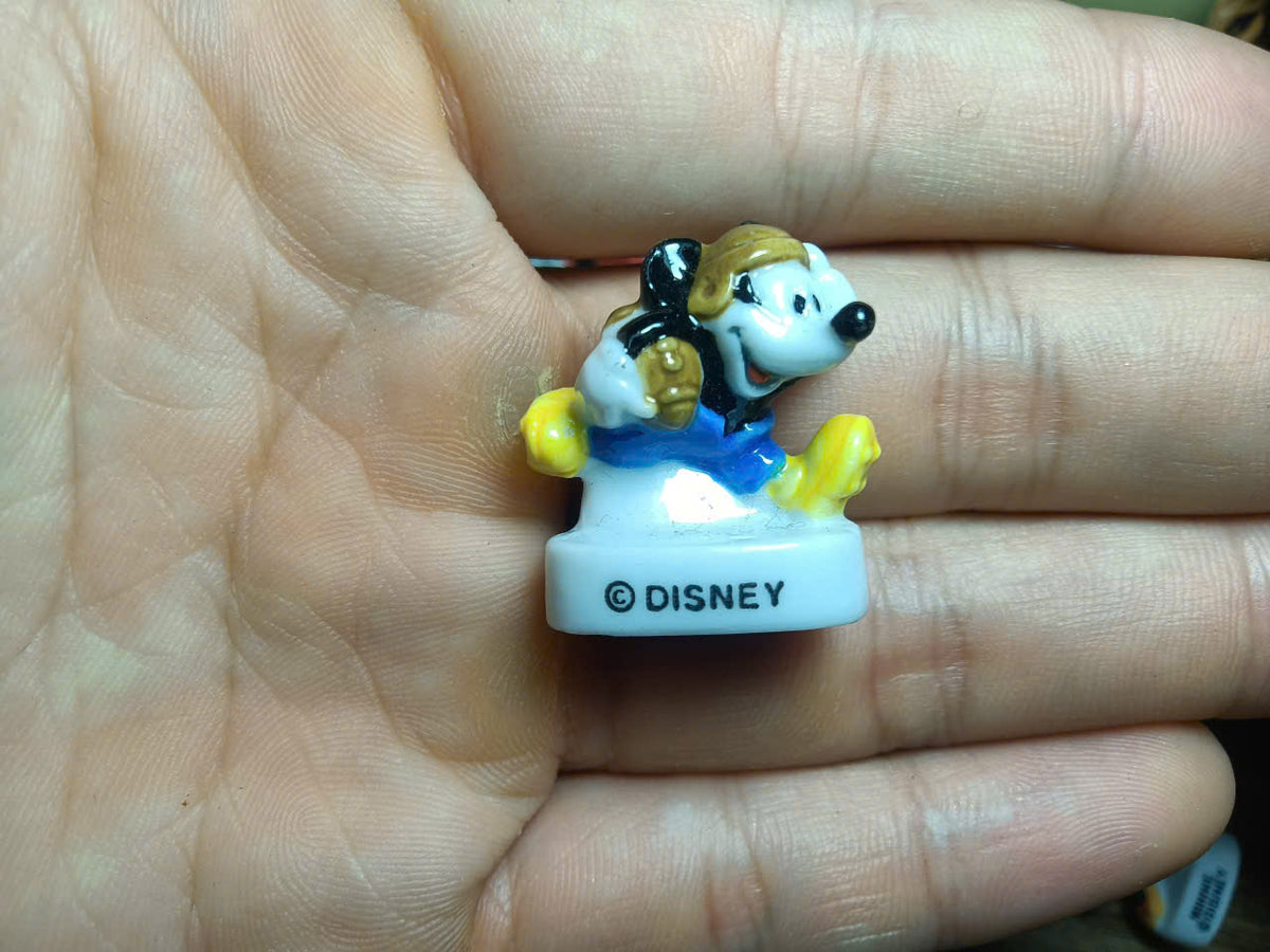 Set of 21 Mickey Mouse Fèves – French Miniature Porcelain Figurines