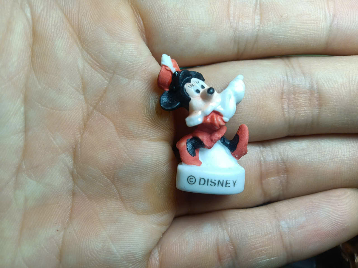Set of 21 Mickey Mouse Fèves – French Miniature Porcelain Figurines