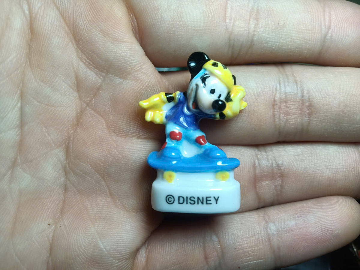Set of 21 Mickey Mouse Fèves – French Miniature Porcelain Figurines