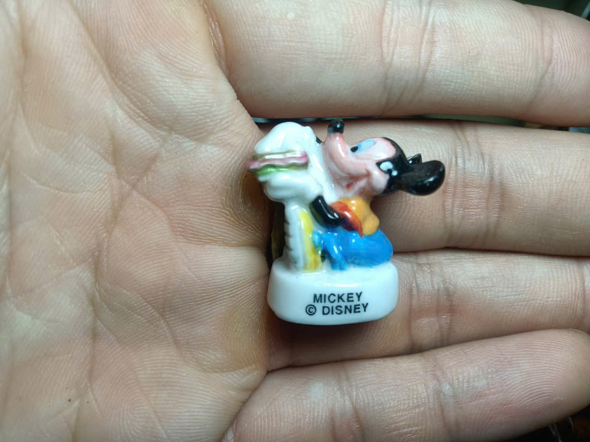 Set of 21 Mickey Mouse Fèves – French Miniature Porcelain Figurines