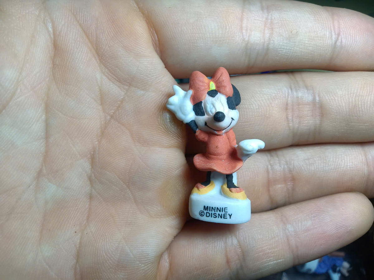 Set of 21 Mickey Mouse Fèves – French Miniature Porcelain Figurines