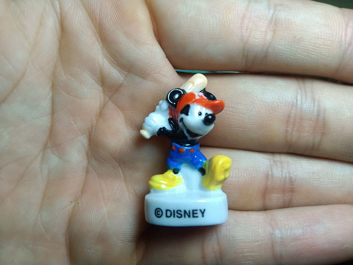 Set of 21 Mickey Mouse Fèves – French Miniature Porcelain Figurines