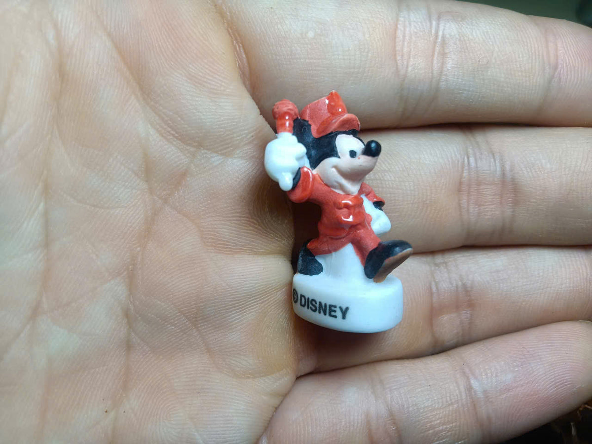 Set of 21 Mickey Mouse Fèves – French Miniature Porcelain Figurines